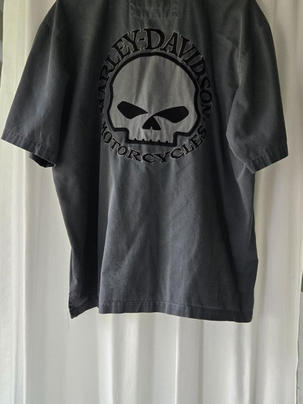 Harley Davidson Gray Button Up Shirt - Picture 5 of 5